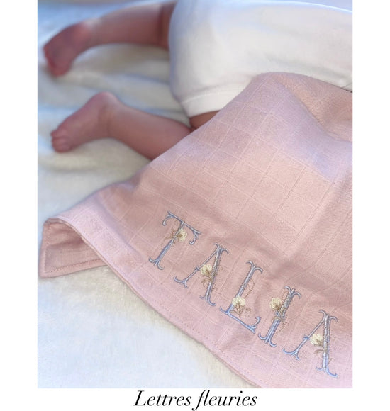 Lange, doudou lange, doudou, doudou made in France, doudou fait mains, doudou personnalisé, doudou personnalisable, doudou prénom, doudou coton, attache tétine, cadeau naissance